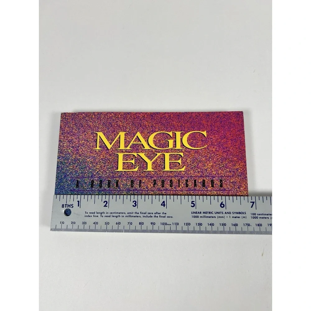 VTG 90's Magic Eye Book of Postcards 3D Illusions Scholastic